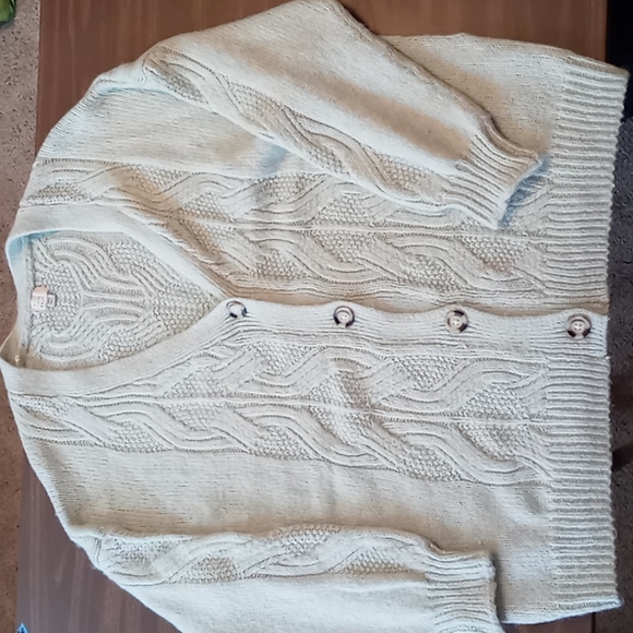 A New Day Mint Green Full Button Sweater XXL - Picture 1 of 5